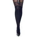 Punčochy se třpytivými pásy na stehně DIUNA 3D 50 DEN Knittex