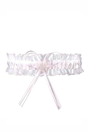 Bílý podvazek BUENOS AIRES PW-13 Julimex