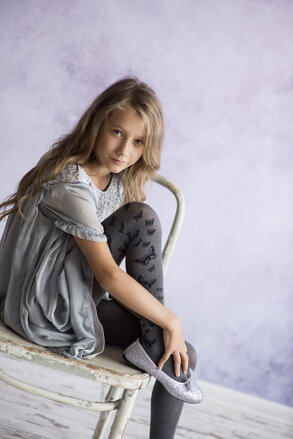 Dívčí punčochové kalhoty s motivem motýlů BEAUTY 50 DEN Knittex