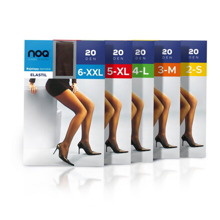 Levné punčochy až do velikosti XXL ELASTIL 20 DEN Knittex