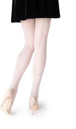 Dámské punčochové kalhoty s ozdobným švem a krajkovým pasem GUCCI G02 20 DEN Marilyn