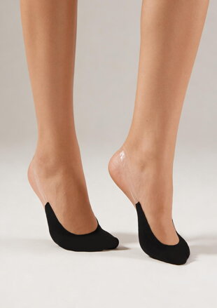 Dámské bavlněné ťapky s transparentním silikonovým páskem COTTON OPEN HEEL Marilyn