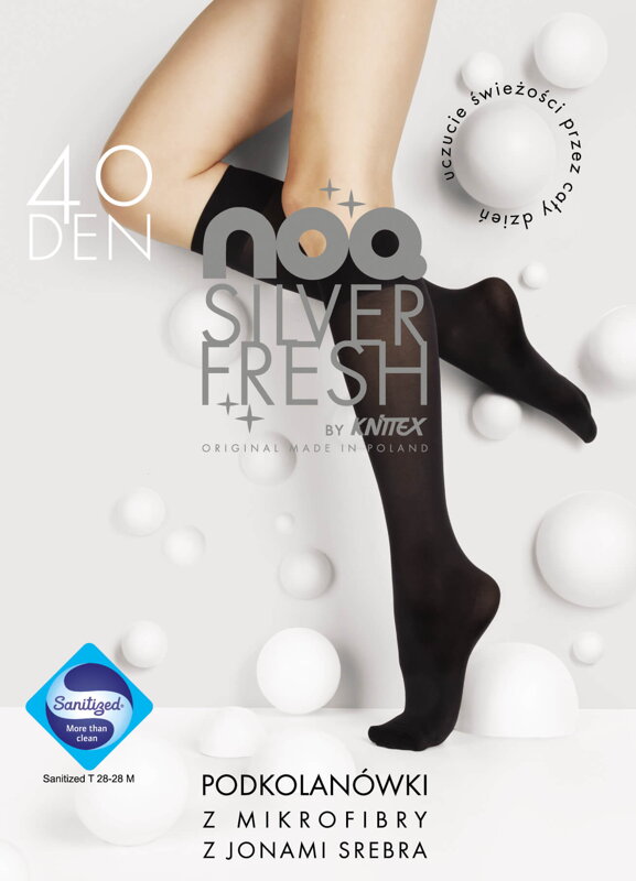 Podkolenky z mikrovlákna s ionty stříbra FRESH SILVER 40 DEN Knittex
