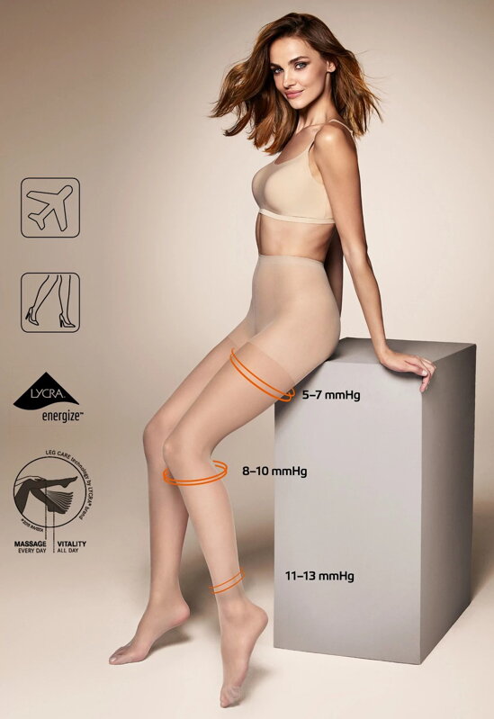 Basic kompresijske najlonke STRONG PRESS 40 DEN Veneziana