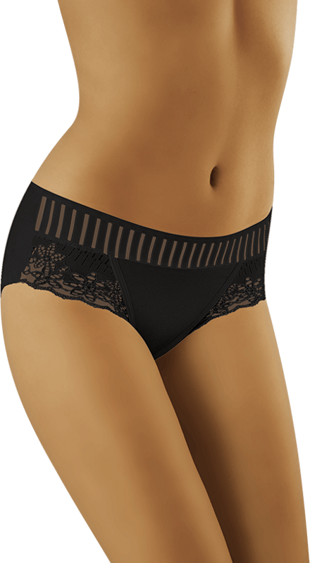 Bavlněné kalhotky s ozdobným pasem eco-LU MAXI Wolbar